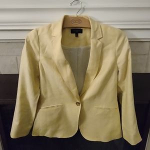Talbots Pale yellow blazer